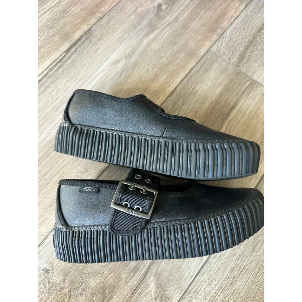 Vans Mary Jane Creeper Black Grunge Core Shoes size 5.5 - Picture 3 of 11